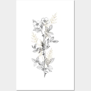 Wild Rose Flower Posters and Art